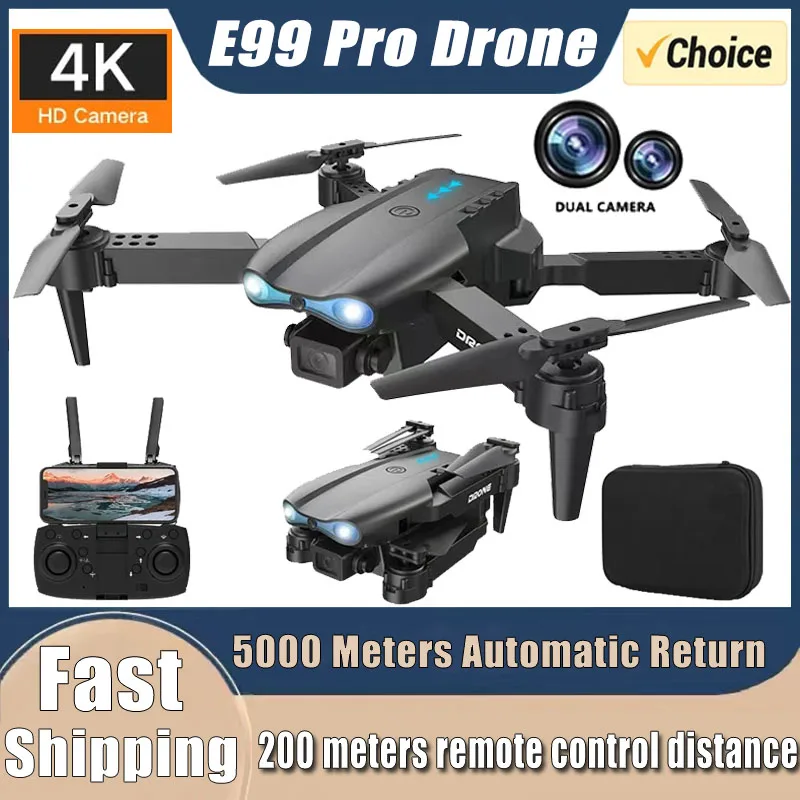 Drone E88Pro Rc 4K - โดรนรุ่นใหม่ E99Pro RC 4K ระดับมืออาชีพ พร้อมกล้องมุมกว้างคู่