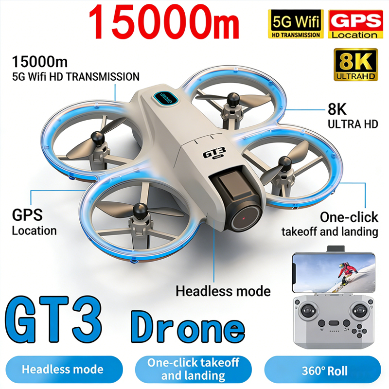 Drone Gt3 Rc - โดรนรุ่นใหม่ GT3 MAX 8K HD ถ่ายภาพทางอากาศ
