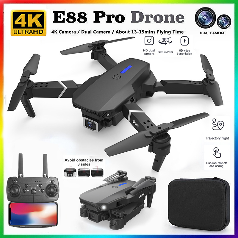 Drone E88Pro Rc 4K - โดรนรุ่นใหม่ E88 ปี 2026 ระดับมืออาชีพ ความละเอียด