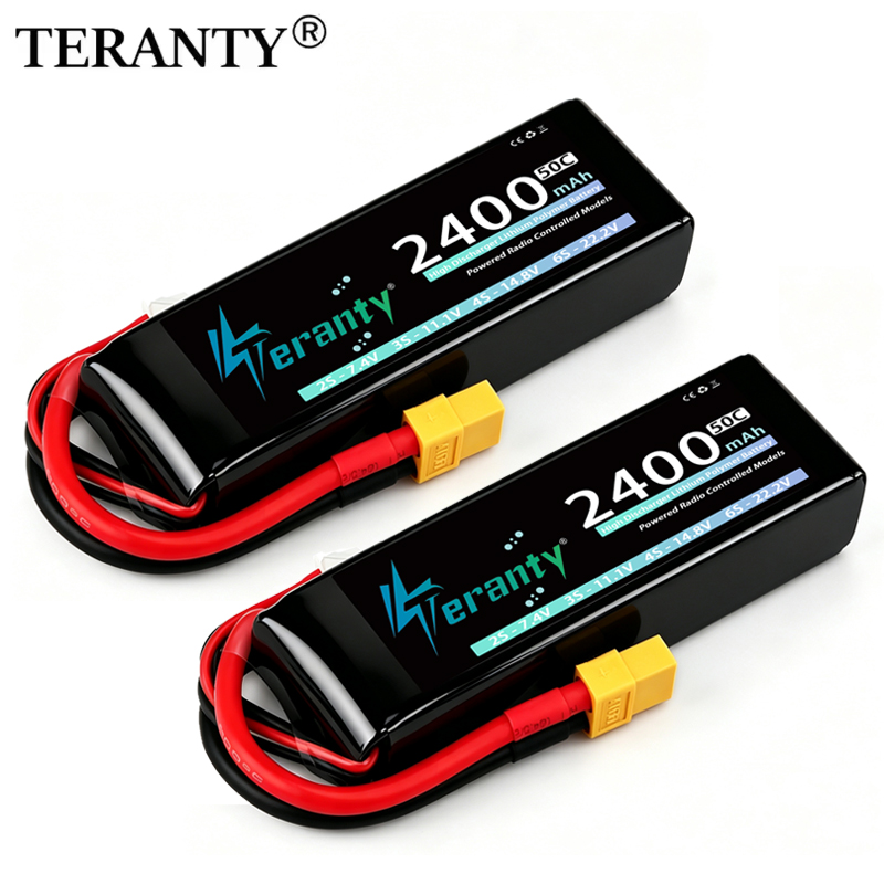 Analog Fpv Transmitter - แบตเตอรี่ลิเธียมโพลิเมอร์ TERANTY 3S 2200/2400/2600mAh 11.1V 50C