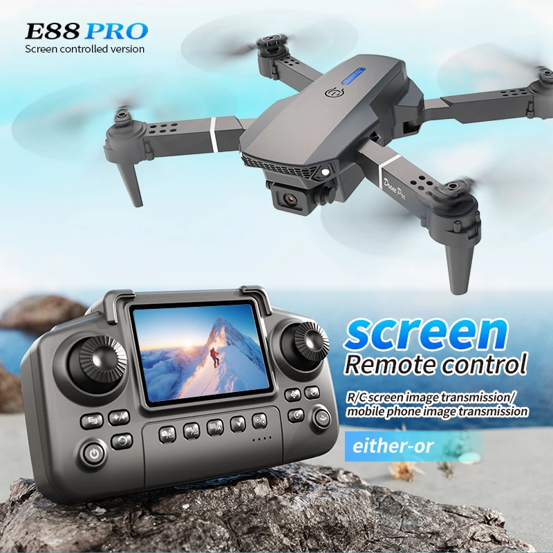 Nano Quad Fpv - Professional E88 PRO Drone หน้าจอ 8K