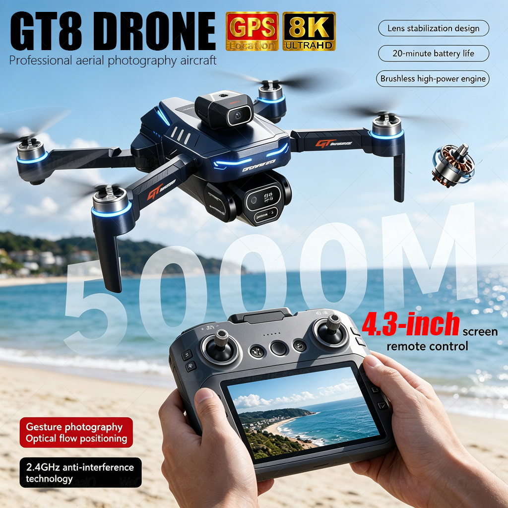 Drone E88Pro Rc 4K - โดรน NEW GT8 HD RC 4K