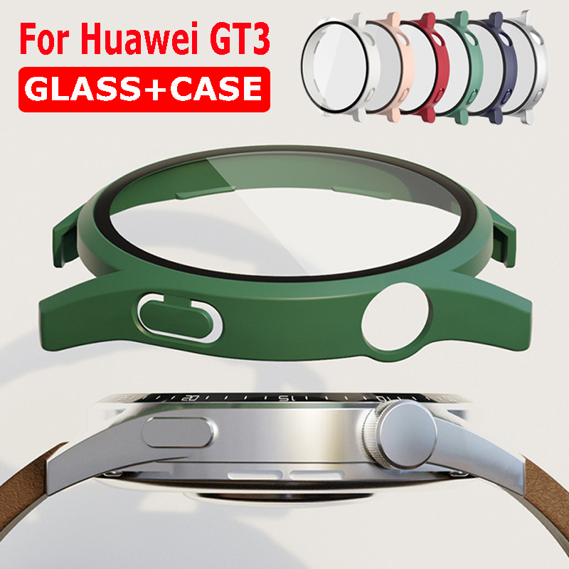 Drone Gt3 Rc - 2-IN-1 กระจกนิรภัยป้องกันหน้าจอสําหรับนาฬิกา Huawei GT3 46 มม.42
