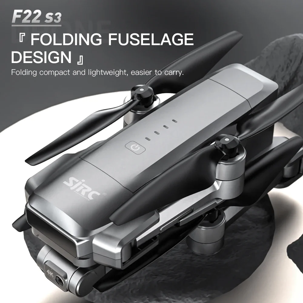 Drone E88Pro Rc 4K - โดรน SJRC F22 S3 pro พับได้สำหรับเด็ก