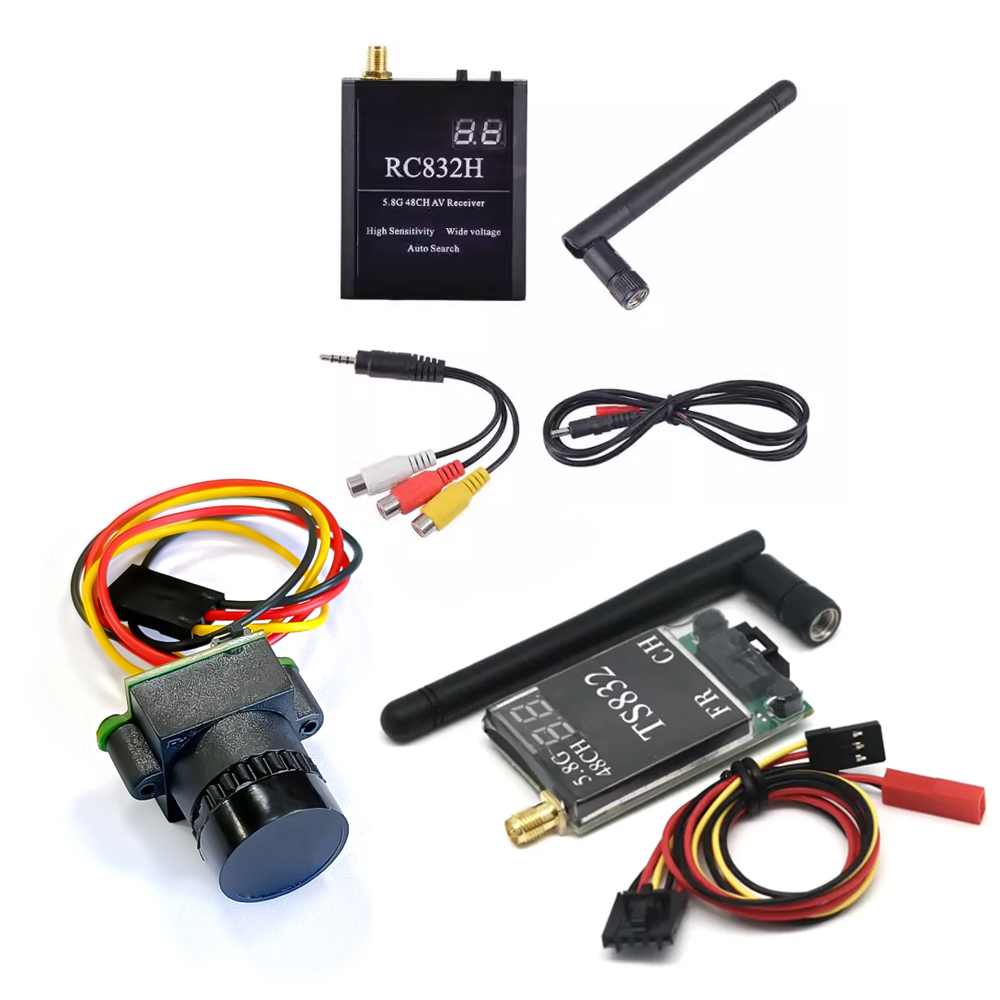 Nano Quad Fpv - ตัวรับสัญญาณ TS832 +RC832 +กล้อง 1000TVL 48CH