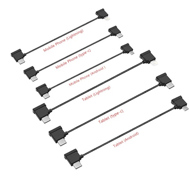 Drone Rc N1 - สายควบคุมระยะไกล RC-N1 สายข้อมูลสำหรับโทรศัพท์และแท็บเล็ต สายไนลอนสำหรับโดรน DJI Mavic