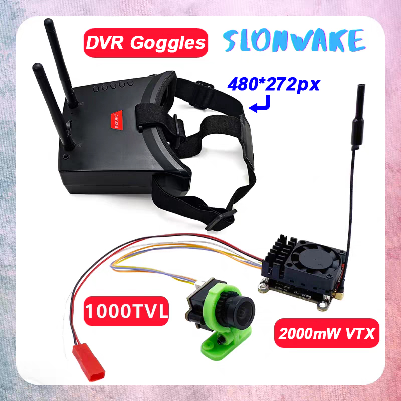 Analog Fpv Transmitter - ชุดส่งสัญญาณภาพและวิดีโอไร้สาย FPV VTX 5.8Ghz 2W ระยะไกลกว่า