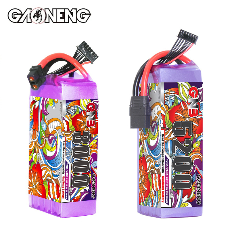 Analog Fpv Transmitter - แบตเตอรี่ลิโพ GNB 6S 22.8V 3000mAh 5200mAh