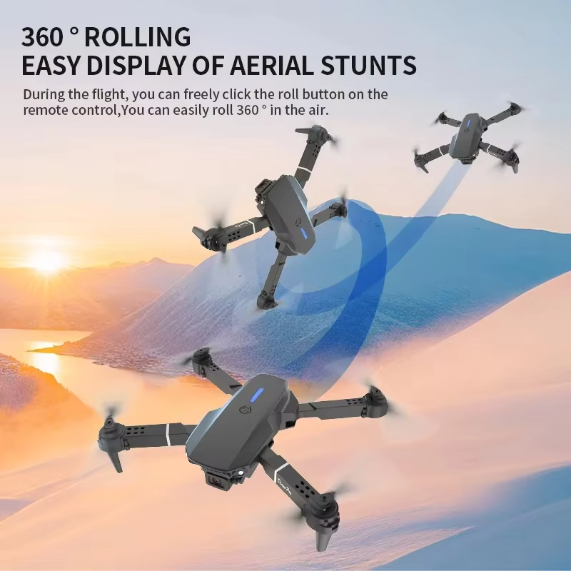 โดรนระดับมืออาชีพ ปี 2026 กล้อ - Drone E88Pro Rc 4K บทวิจารณ์และราคา