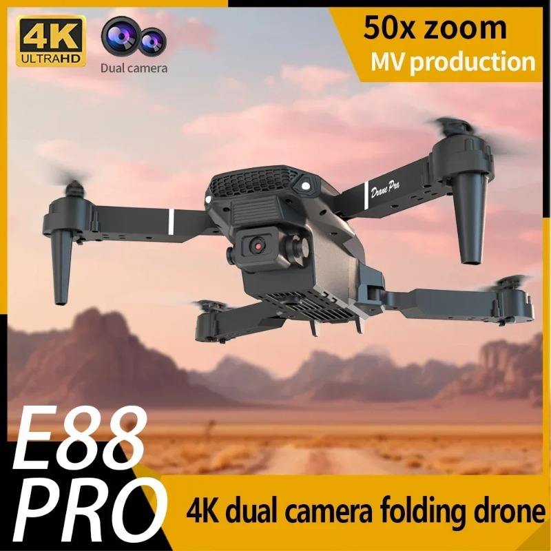 E88 มินิโดรน 4K HD กล้อง WiFi  - Drone E88 Rc Quadcopter บทวิจารณ์และราคา