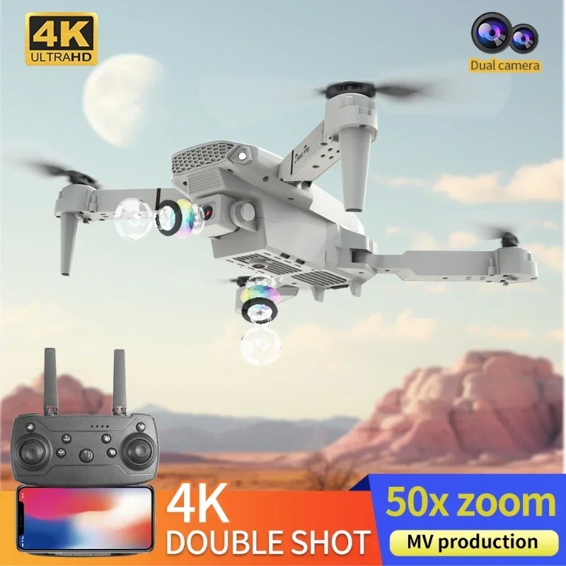 E88 มินิโดรน 4K HD กล้อง WiFi  - Drone E88 Rc Quadcopter บทวิจารณ์และราคา