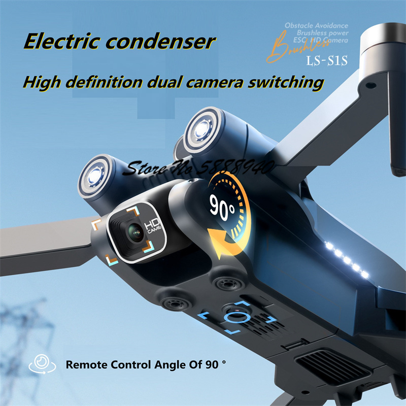 โดรนควบคุมระยะไกลแบบพับได้ 6K  - Drone Rc S1S บทวิจารณ์และราคา