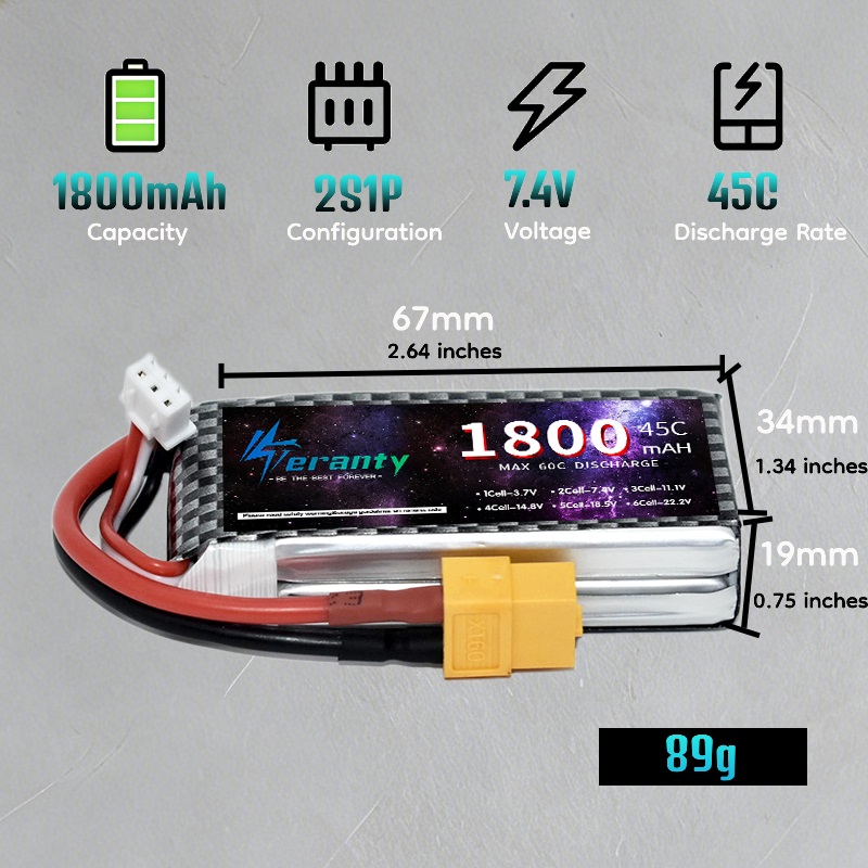 TERANTY 2S 3S 4S 1800mAh แบตเต - Analog Fpv Transmitter บทวิจารณ์และราคา