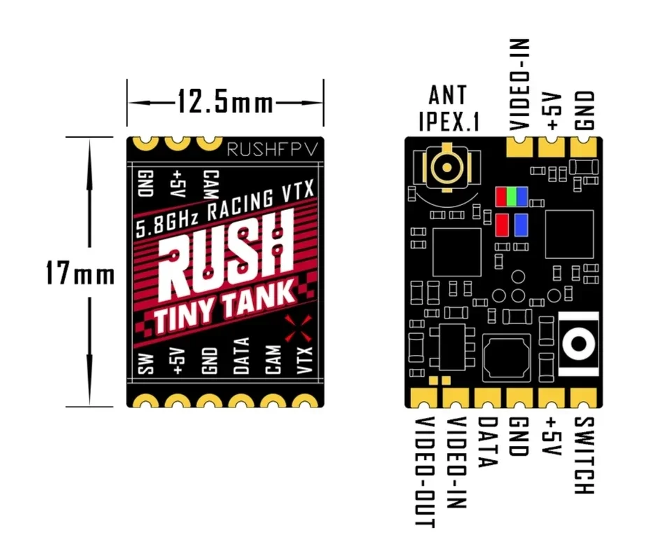 RUSHFPV Tiny Tank VTX 5.8GHz 3 - Analog Fpv Transmitter บทวิจารณ์และราคา