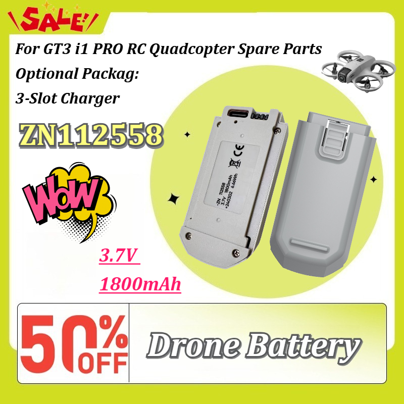 ใหม่ 1-6PCS ZN112558 3.7V 1800 - Drone Gt3 Rc บทวิจารณ์และราคา