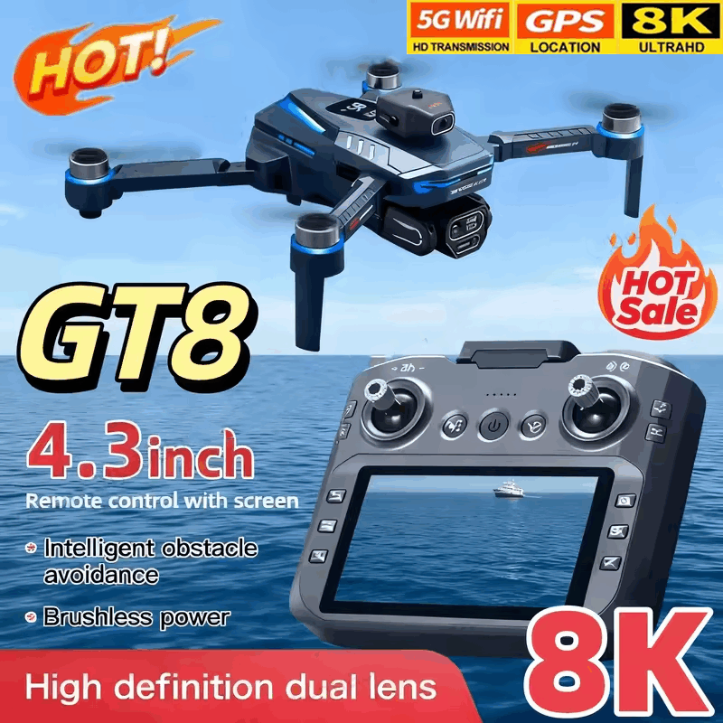 โดรน GT8 กล้อง 8K HD 5G WIFI ม - Drone Rc Controller Price บทวิจารณ์และราคา