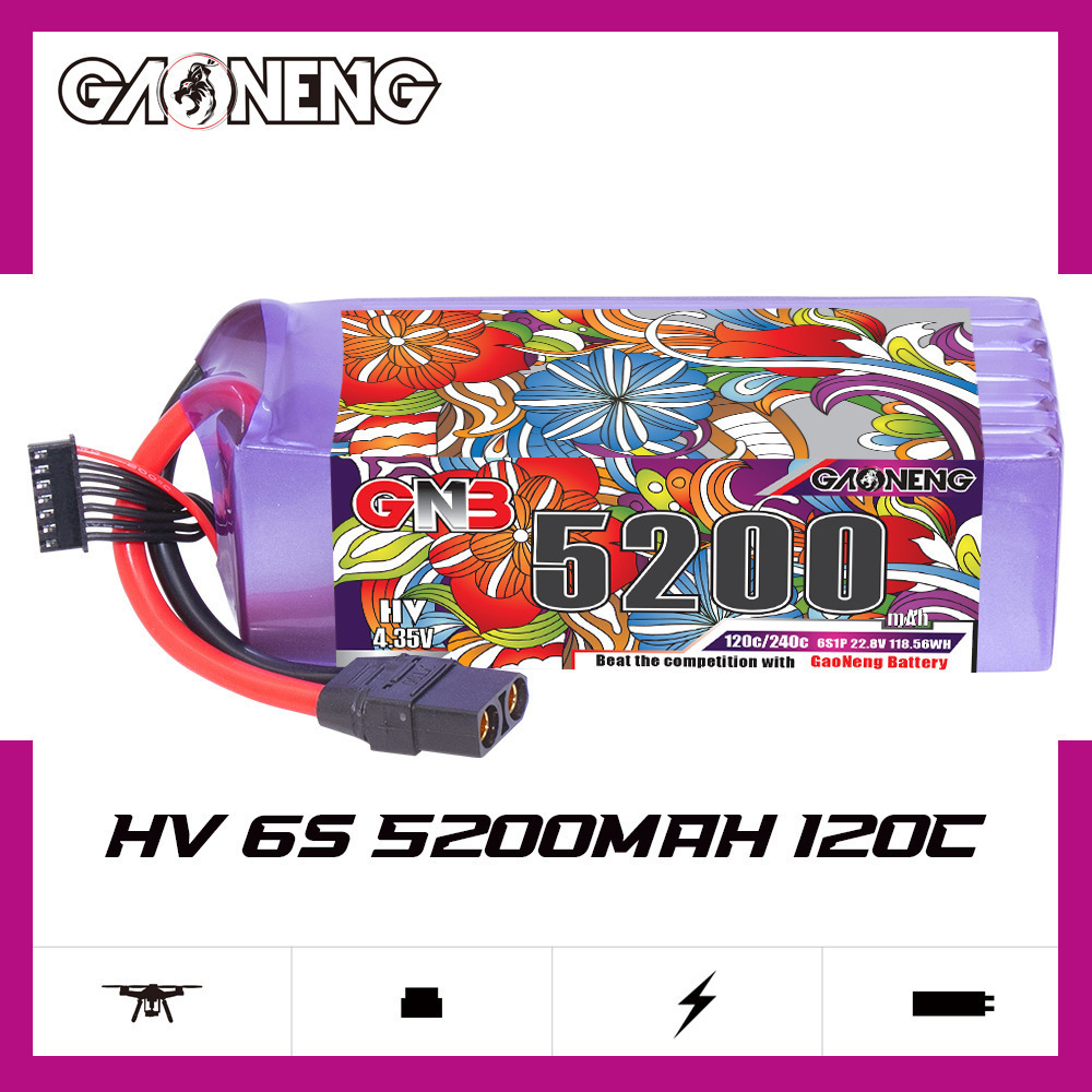 แบตเตอรี่ลิโพ GNB 6S 22.8V 300 - Analog Fpv Transmitter บทวิจารณ์และราคา