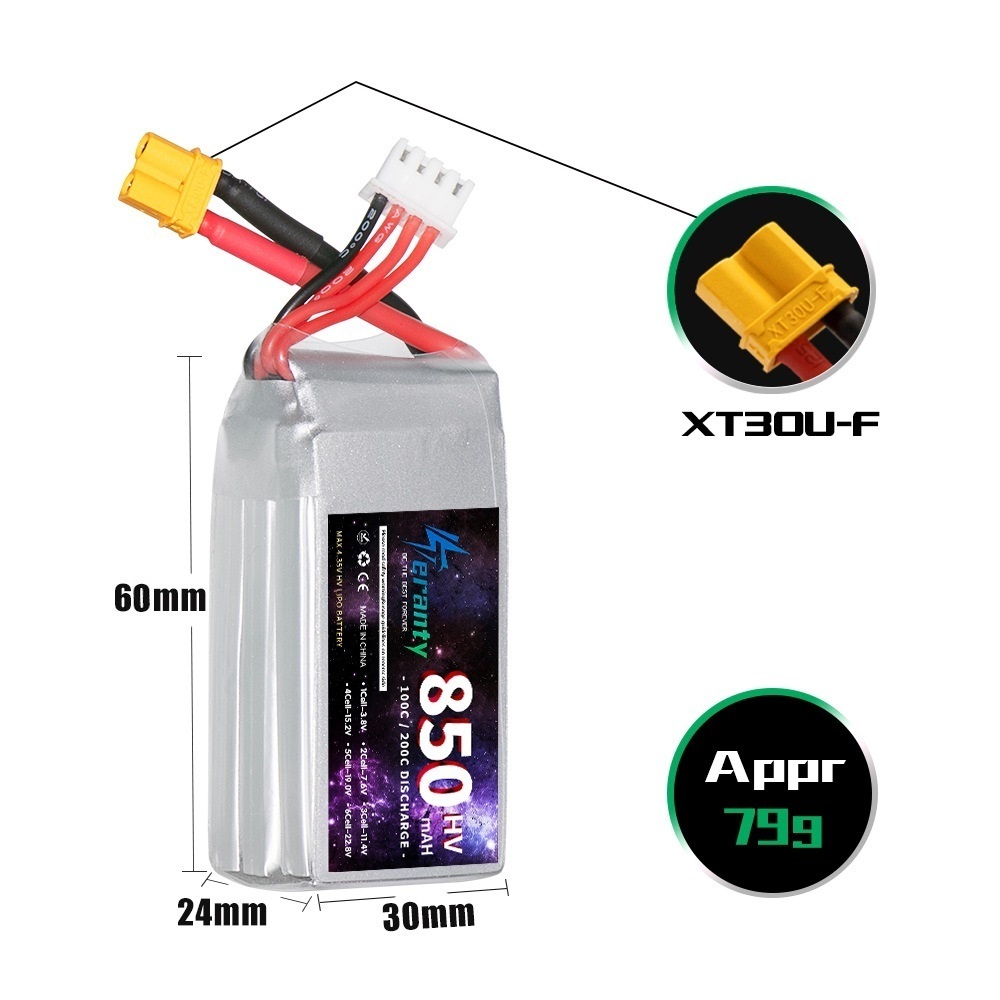 1/2/3PCS TERANTY 3S 11.4V แบตเ - Nano Quad Fpv บทวิจารณ์และราคา